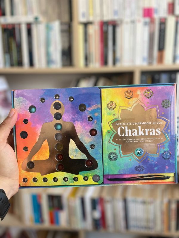 Coffret Bracelets d’harmonie de vos chakras Utilisez le pouvoir des pierres pour équilibrer vos 7 centres énergétiques de Helvise Gallet