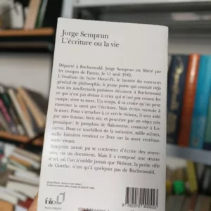 L'écriture ou la vie