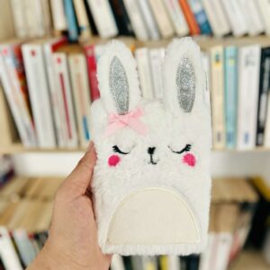 Bloc-notes en peluche Kitty Blanc