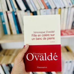 Fille en colère sur un banc de pierre - Véronique Ovaldé