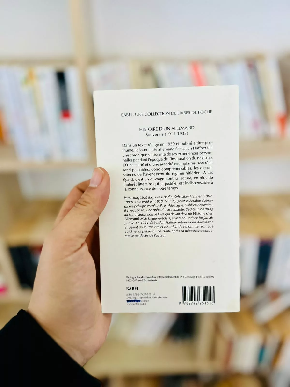 Histoire d’un Allemand : Souvenirs 1914-1933