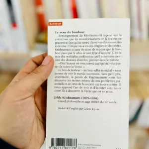 Le sens du bonheur de Jiddu Krishnamurti