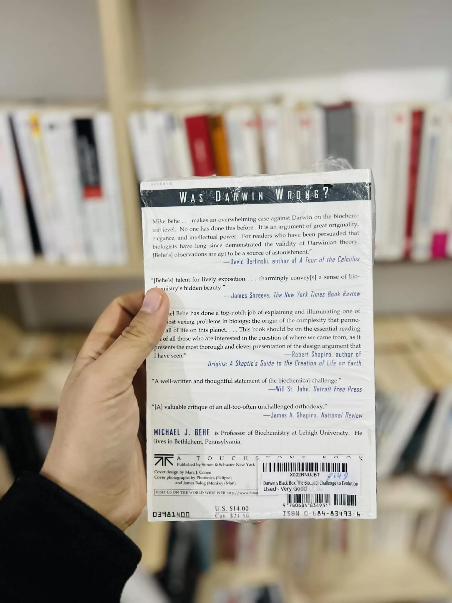 Darwin’s Black Box: The Biochemical Challenge to Evolution by Michael J. Behe