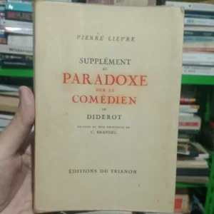 Supplément au Paradoxe sur le comédien de Diderot