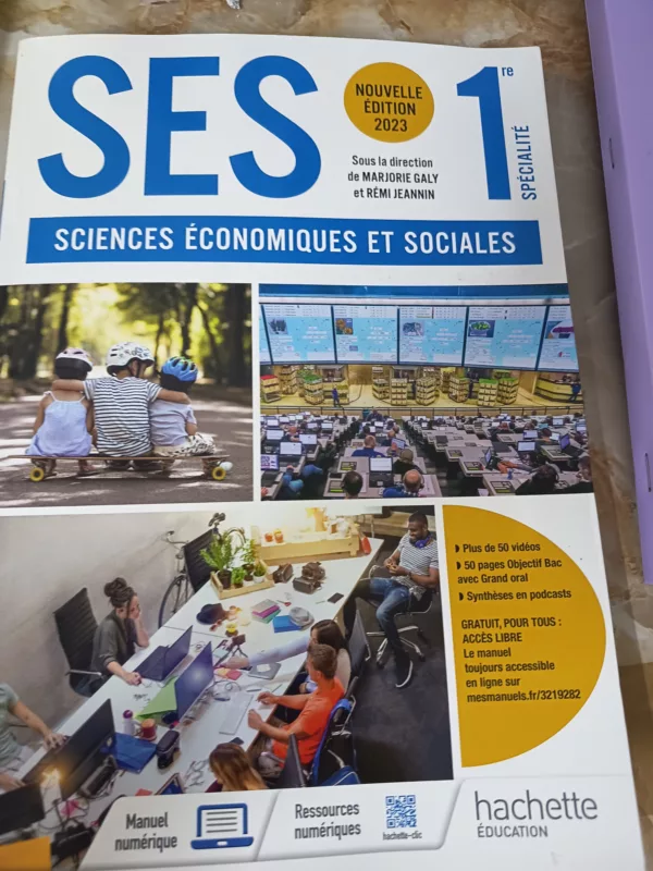 Livre d'SES 1ère specialite 1 Livre d’SES 1ère specialite