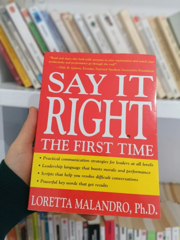 Say It Right the First Time 1 Say It Right the First Time