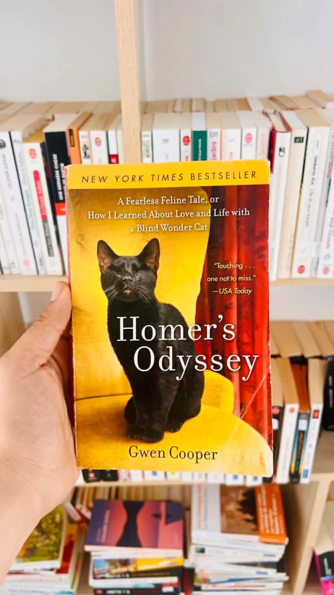 Homer’s Odyssey: A Fearless Feline Tale, or How I Learned about Love and Life with a Blind WonderCat by Gwen Cooper