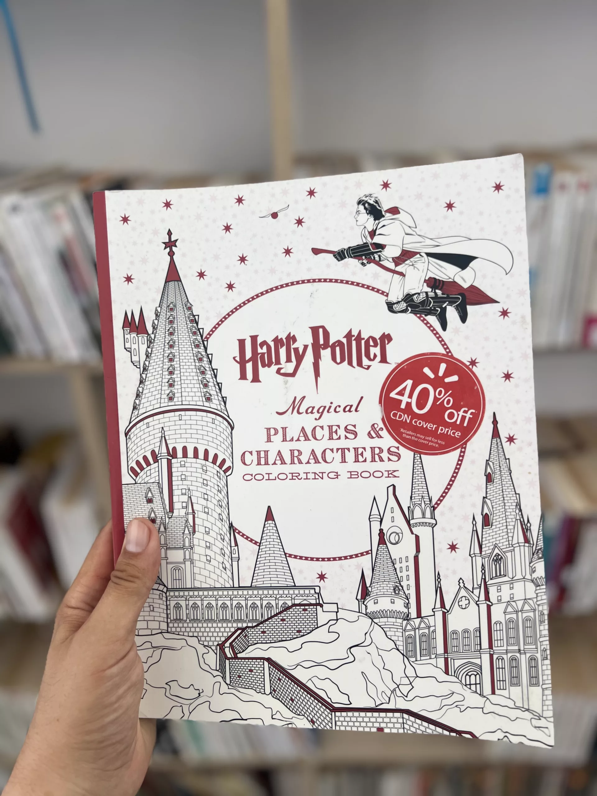harry potter magical places & characters coloring book by Scholastic Inc