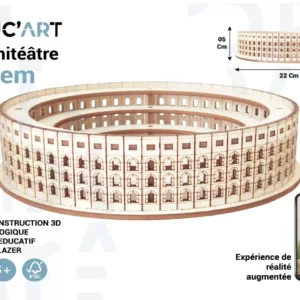 Kit de Construction 3D – Amphithéâtre d'El Jem