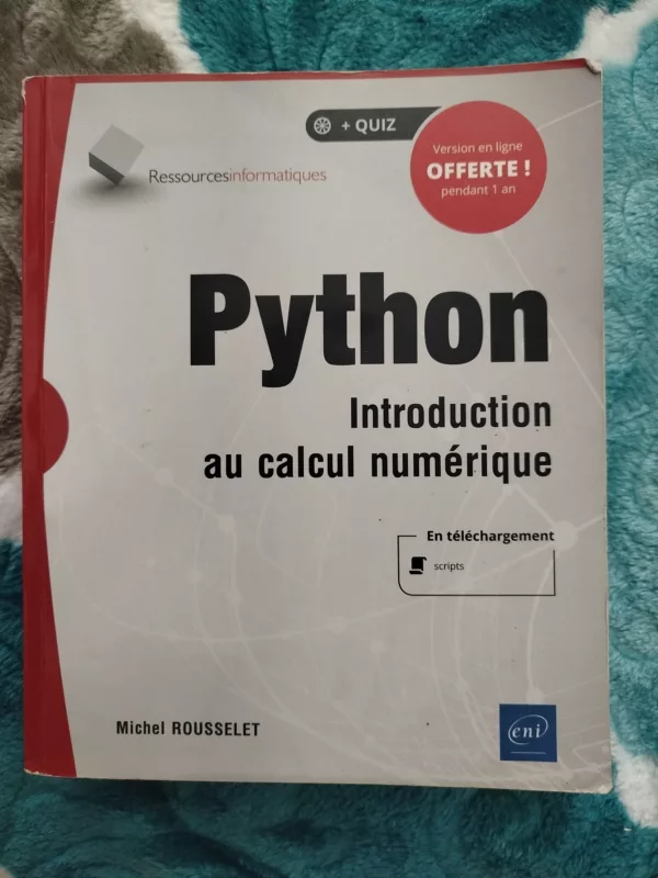 Python: introduction au calcul numérique